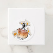Étiquettes Cadeau Bouteille de parfum de marguerite (En situation)