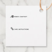 Étiquettes Cadeau Boutique artisanale ・ logo (Dos)