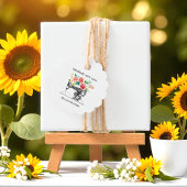 Étiquettes Cadeau Boutique sur mesure de la machine à coudre noire