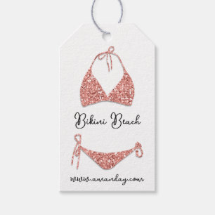 Étiquettes-cadeau Boutique Vêtements Prix Boutique Qr Rose Bikini