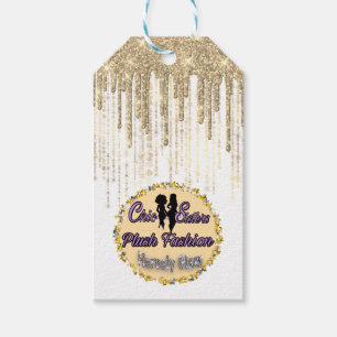 Étiquettes-cadeau Boutique Vêtements Prix Tag Gold Drivers Blanc