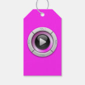 Étiquettes-cadeau Bouton Lecture - Balises cadeaux (Devant)