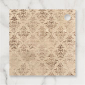 Étiquettes Cadeau Bouton vintage (Dos)