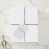 Étiquettes-cadeau Bow M. et Mme Script Mariage établi (Avec de la ficelle)