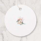 Étiquettes Cadeau Bow rose pâle Baby shower de Merci (Dos)