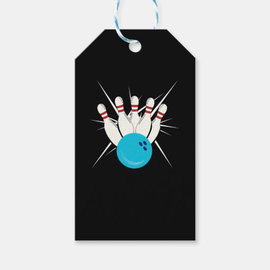 Étiquettes-cadeau Bowling Bliss (Devant)