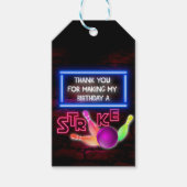 Étiquettes-cadeau Bowling Party, Cosmic Bowling, Bowling (Devant)