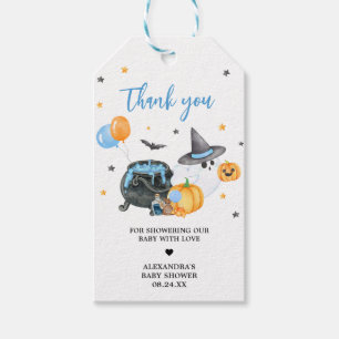 Étiquettes-cadeau Boy Little Boo Ghost Baby shower Favoriser Tags