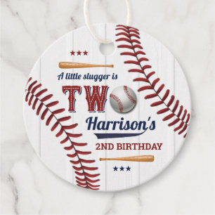 Étiquettes Cadeau Boys Baseball 2e anniversaire