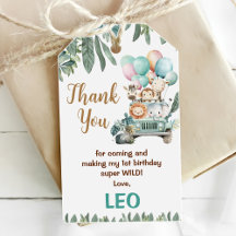 Boys Cute Safari Birthday 