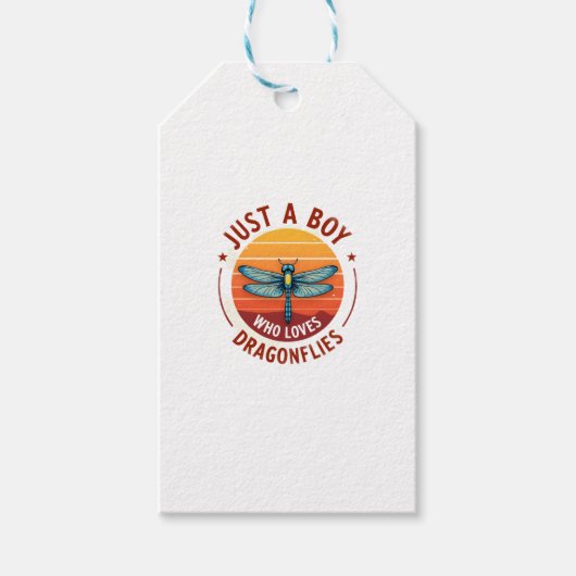 Étiquettes-cadeau Boys Dragonfly (2) (Devant)
