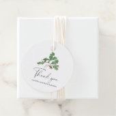 Étiquettes Cadeau Branche Acorn - Merci Mariage (En situation)