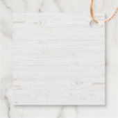 Étiquettes Cadeau Branche d'olive bois blanc Croix Première communio (Dos)