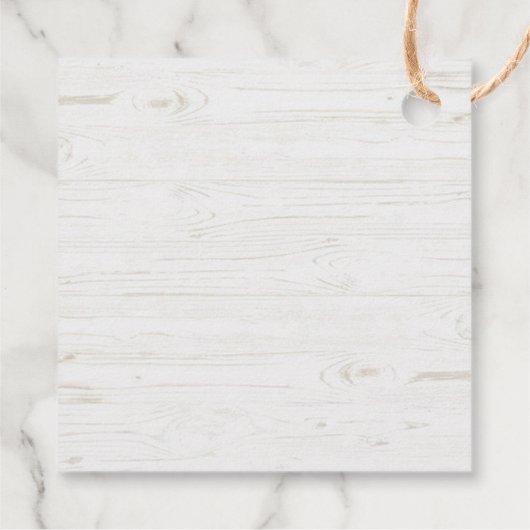 Étiquettes Cadeau Branche d'olive bois blanc Croix Première communio (Dos)