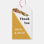 Étiquettes-cadeau Branche Eucalyptus avec mariage de automne feuille (Dos)