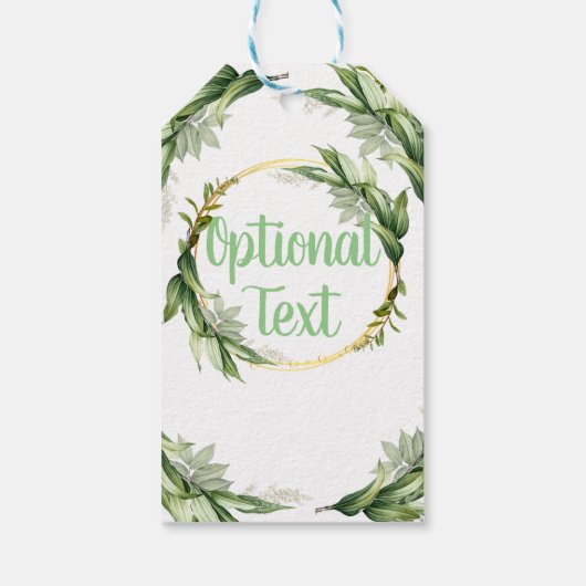 Étiquettes-cadeau Branches d'olivier en fleurs (Dos)