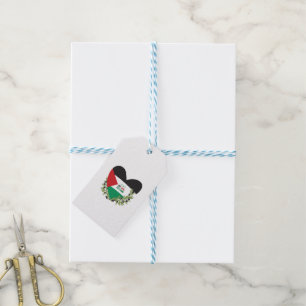 Étiquettes-cadeau Branches du drapeau et de l'olivier palestiniens