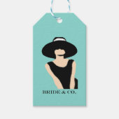 Étiquettes-cadeau BRIDE CO Douche Dame Et Merci Casquette Parti (Devant)