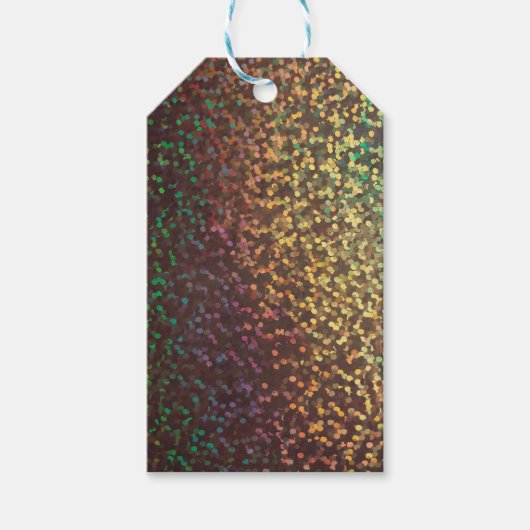 Étiquettes-cadeau Brillant, confetti (Devant)