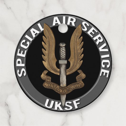 Étiquettes Cadeau British Special Air Service SAS (Devant)