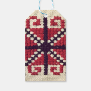 Étiquettes-cadeau Broderie ukrainienne