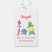 Étiquettes-cadeau Brosse à dents mignonne dentifrice dentaire soie d (Dos)