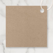 Étiquettes Cadeau Brosse Script Vert Plaid Kraft Camion de Noël (Dos)