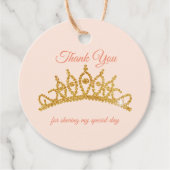 Étiquettes Cadeau Brouiller avec la couronne d'or (Devant)