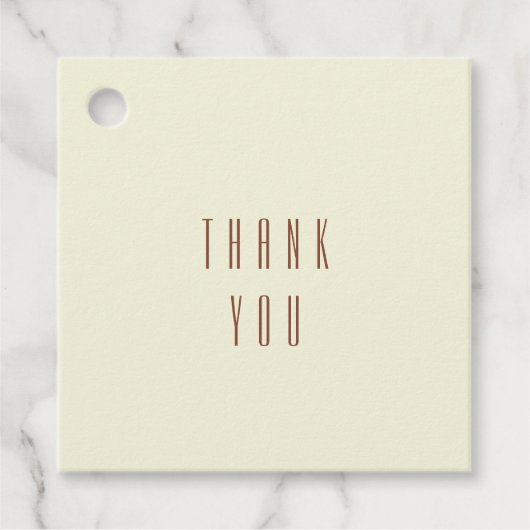 Étiquettes Cadeau Brown beige (Devant)