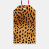 Étiquettes-cadeau Brown Black Safari Cheetah Leopard animal (Dos)