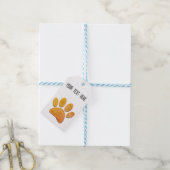 Étiquettes-cadeau Brûlure à mâchoires pour chien - Impression âgée (Avec de laficelle)