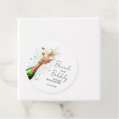 Étiquettes Cadeau Brunch Et Bubbly Champagne nuptiale Douche (En situation)