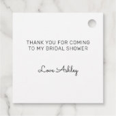 Étiquettes Cadeau Brunch et Bubbly fraises Love and Thanks (Dos)