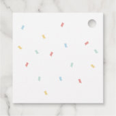 Étiquettes Cadeau Brunch rose pour baby shower (Dos)