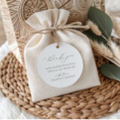 ÉTIQUETTES CADEAU BRUNSWICK CREST MARIAGE MERCI