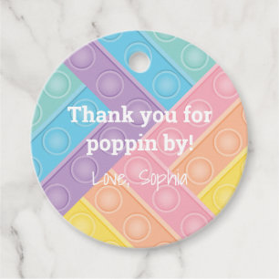 Étiquettes Cadeau Bubble Pop Toy Rainbow Popper Fidget Toy Anniversa