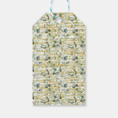 Étiquettes-cadeau Bubbles & Brews Eucalyptus Gold Merci Favoriser (Dos)