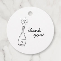 Bubbly Popping Champagne Bottle Bridal Shower