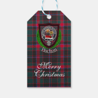 Étiquettes-cadeau Buchan Scottish Clan Tartan & Crest