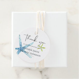 Étiquettes Cadeau BUDGET Baby shower Vie marine Épée de la mer
