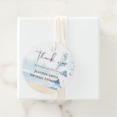 Étiquettes Cadeau BUDGET Montagnes neigeuses Hiver Lac Trees (En situation)