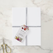 Étiquettes-cadeau BUDGET Plum Cinnamon Mariage Automne Florales (Avec de la ficelle)