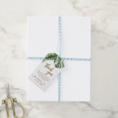 Étiquettes-cadeau Budget vert feuille Boho vert verdure Mariage Favo (Avec de laficelle)