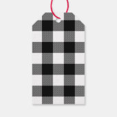 Étiquettes-cadeau Buffalo Plaid et snowman (Dos)
