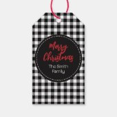 Étiquettes-cadeau Buffle noir blanc Plat Pays traditionnel (Devant)