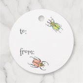 Étiquettes Cadeau Bugs de la Saint-Valentin (Dos)