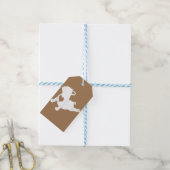 Étiquettes-cadeau Bulldog Yoga Pose Love Heart Workout (Avec de laficelle)