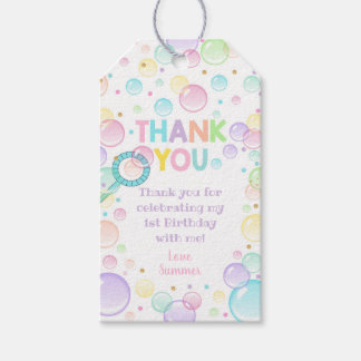 Étiquettes-cadeau Bulles Favoriser Tags Bubbles Merci Tags