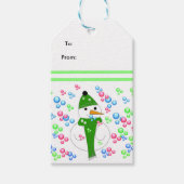 Étiquettes-cadeau Bulles soufflantes de neige (Devant)