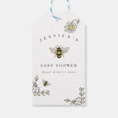 Étiquettes-cadeau Bumble Bee Thème Jaune Noir Faveur Balise (Dos)